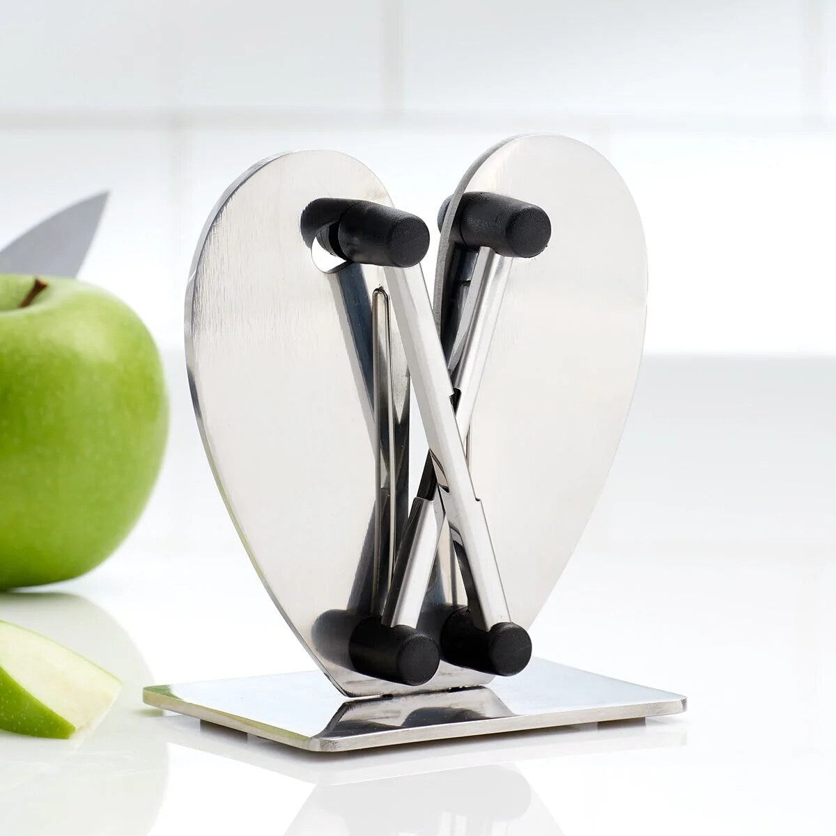 Knife Sharpener – stainless steel, honing and sharpening system