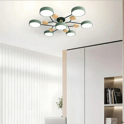 LED Ceiling Light – halo design, colour-adjustable, four to seven heads