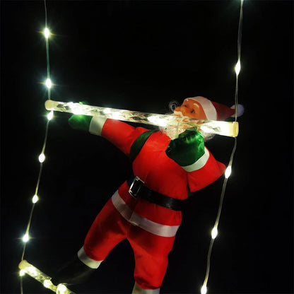 Light-Up Santa Ladder