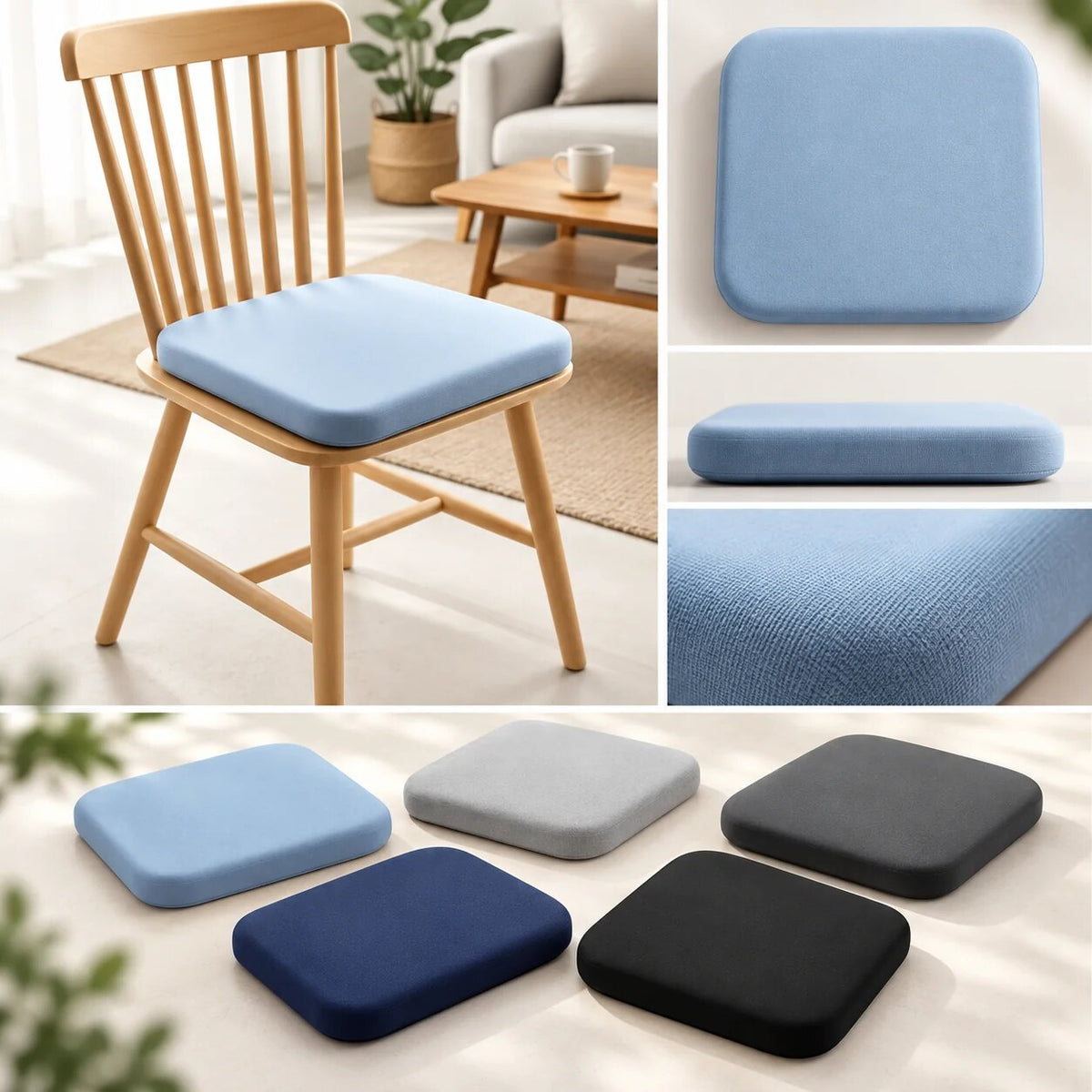 Memory Foam Cushion – orthopedic support, ergonomic design