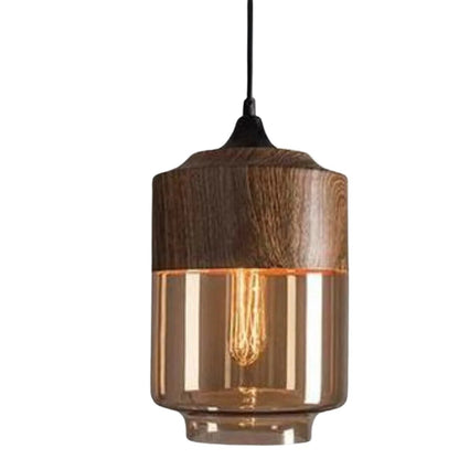 Nordic Wooden Pendant Light – adjustable cord, four styles