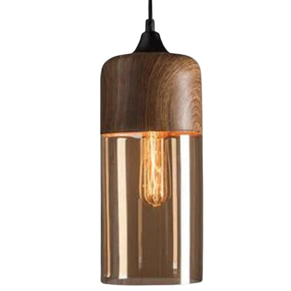 Nordic Wooden Pendant Light – adjustable cord, four styles