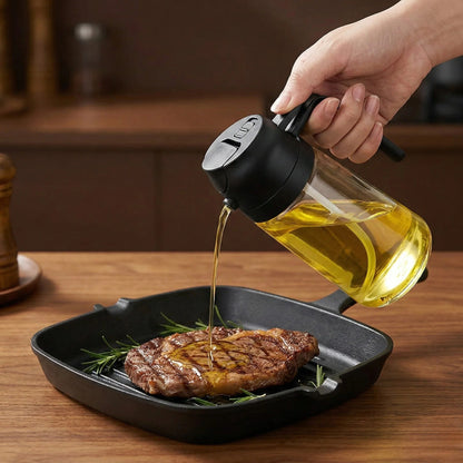 Oil Spray Bottle – two-function refillable dispenser for cooking