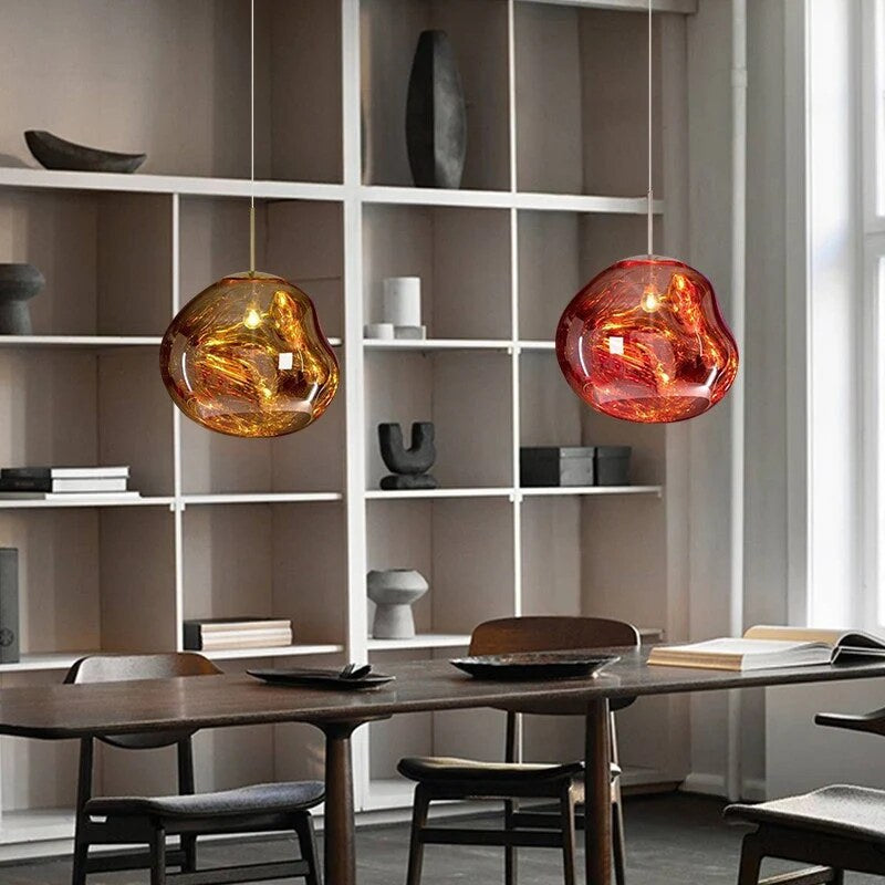 Pendant Light – organic globe design, metal, three sizes