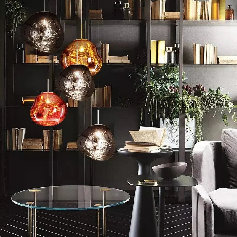 Pendant Light – organic globe design, metal, three sizes