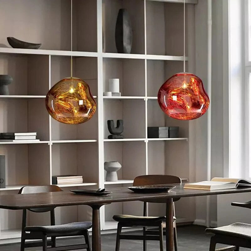Pendant Light – organic globe design, metal, three sizes