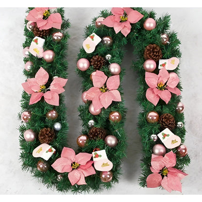 Poinsettia Fir Garland
