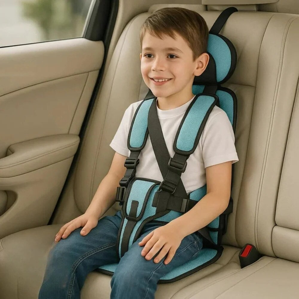 Portable Car Seat Booster – compact travel design, 5-point harness