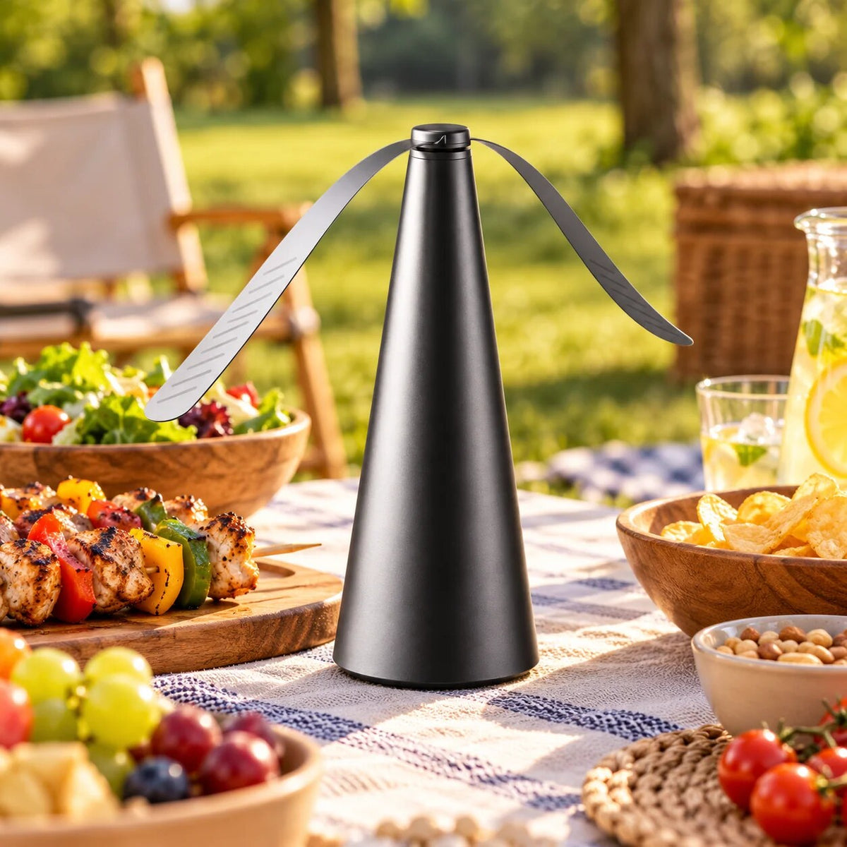 Portable Outdoor Fan – silent operation, battery-powered, lightweight