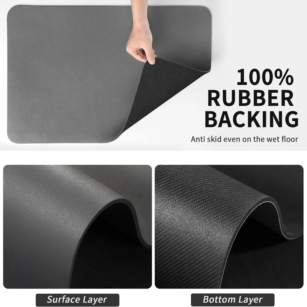 Quick-Dry Dish Mat – three-layer absorbent kitchen design