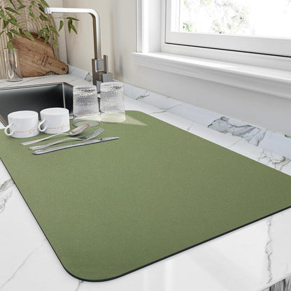 Quick-Dry Dish Mat – three-layer absorbent kitchen design
