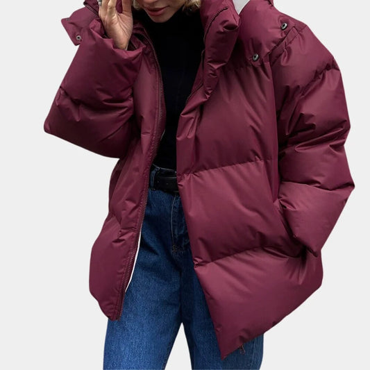 Quilted Puffer Jacket – lightweight, hood, practical pockets