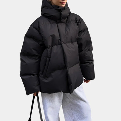 Quilted Puffer Jacket – lightweight, hood, practical pockets