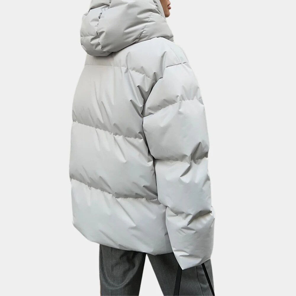 Quilted Puffer Jacket – lightweight, hood, practical pockets