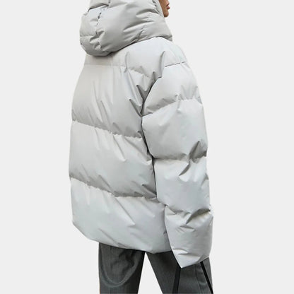 Quilted Puffer Jacket – lightweight, hood, practical pockets