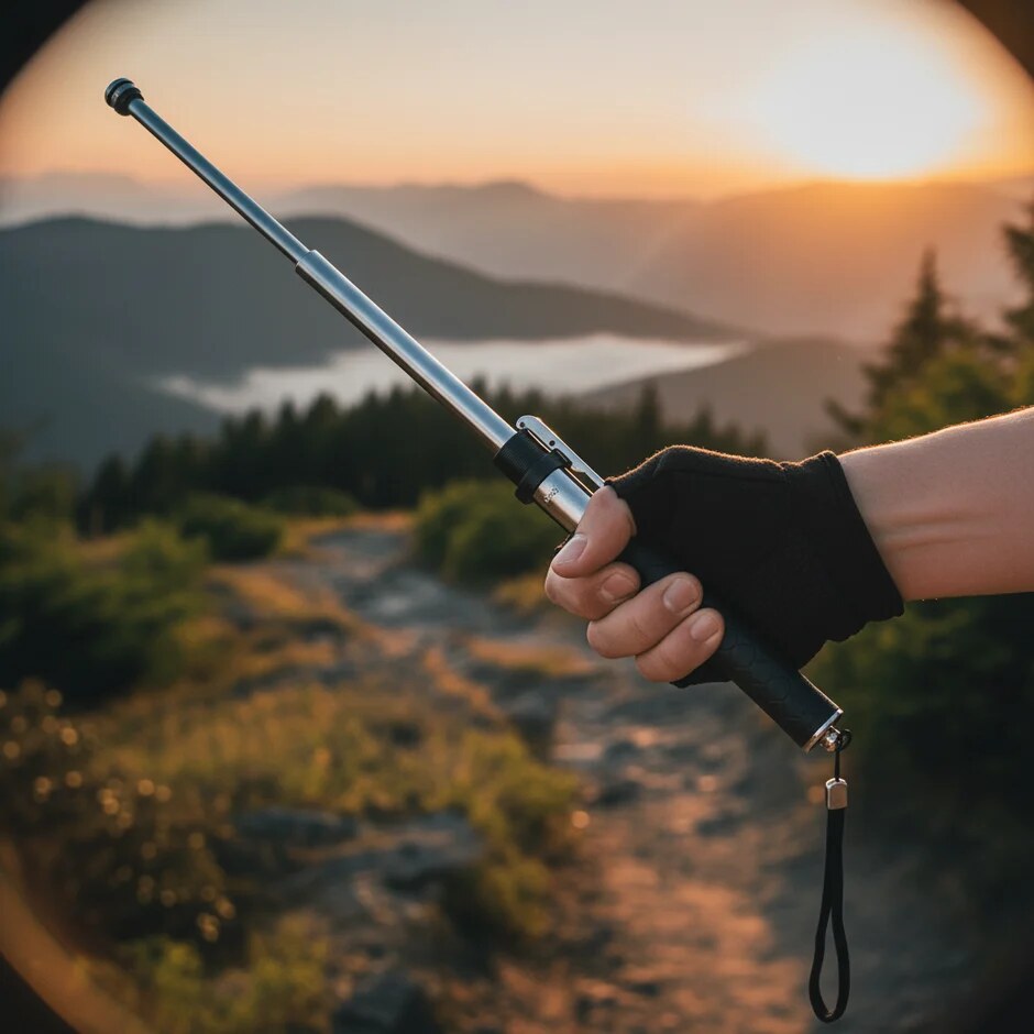 Retractable Walking Stick – self-defence ready, rust-resistant alloy