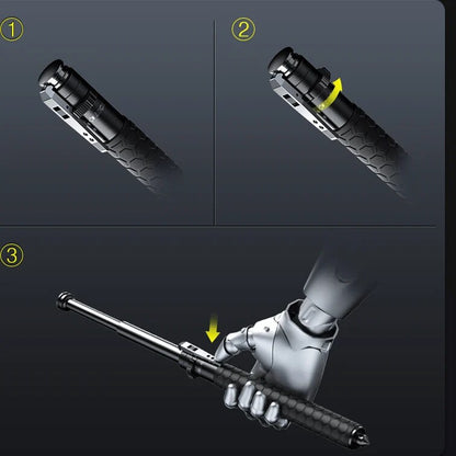 Retractable Walking Stick – self-defence ready, rust-resistant alloy