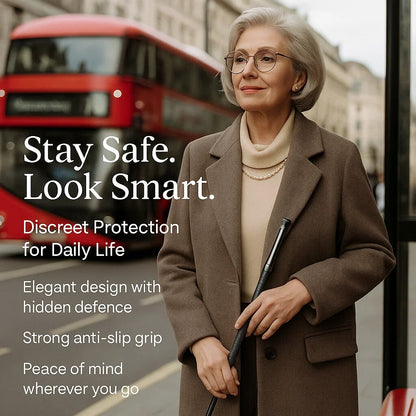 Retractable Walking Stick – self-defence ready, rust-resistant alloy