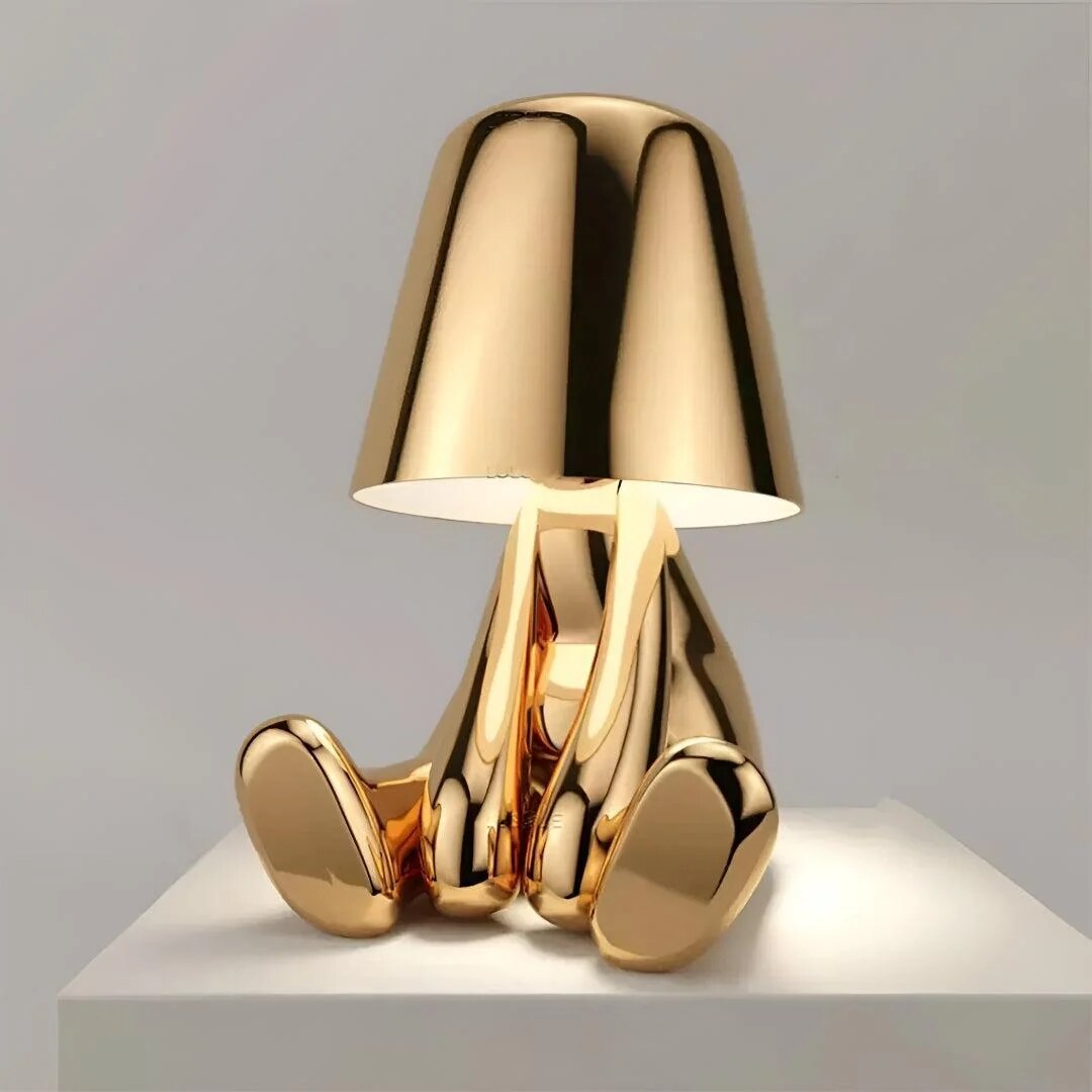 Sculptural Table Lamp – cordless rechargeable, touch dimming