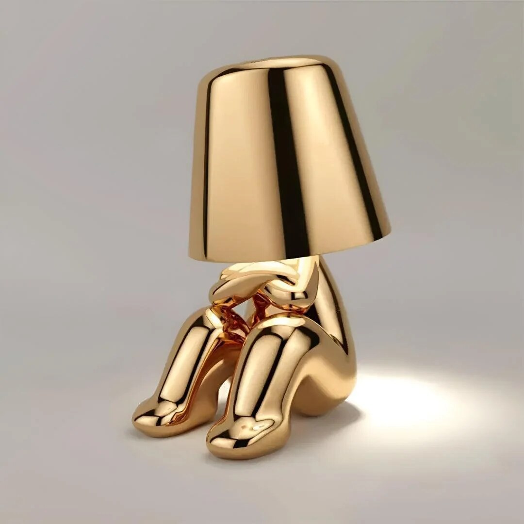 Sculptural Table Lamp – cordless rechargeable, touch dimming