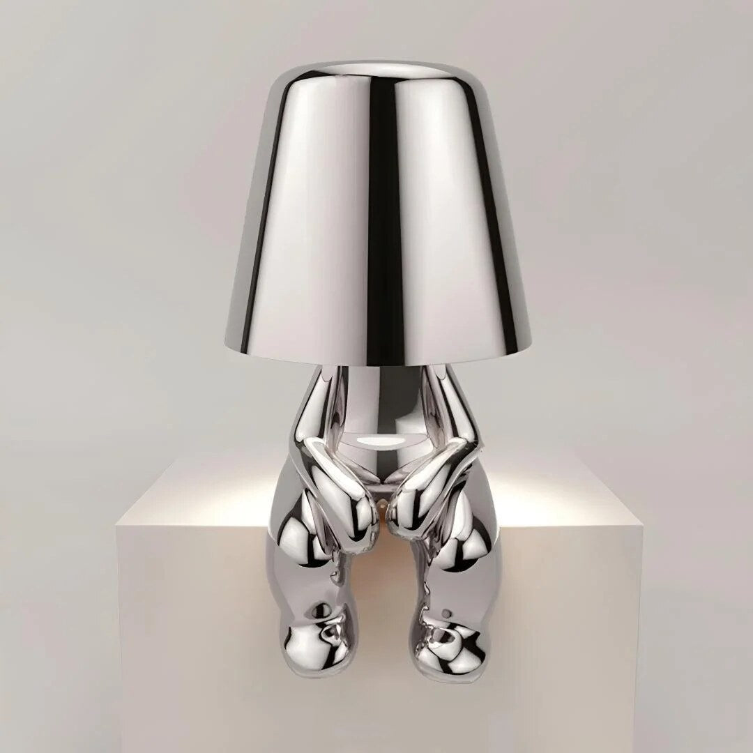 Sculptural Table Lamp – cordless rechargeable, touch dimming