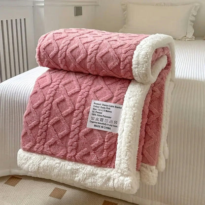 Sherpa Throw – reversible design, soft fleece, multiple sizes