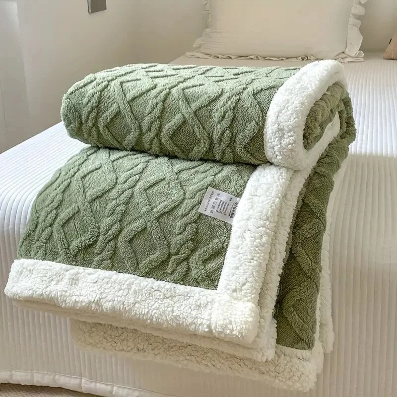 Sherpa Throw – reversible design, soft fleece, multiple sizes