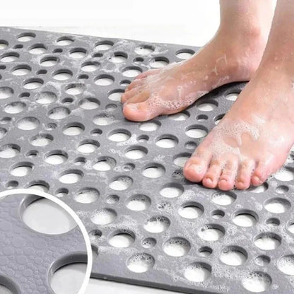 Shower Mat – non-slip suction cups, antibacterial TPE