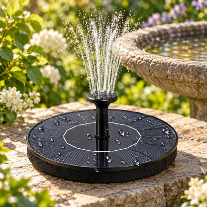 Solar Bird Bath Fountain – outdoor, sun-powered, low maintenance