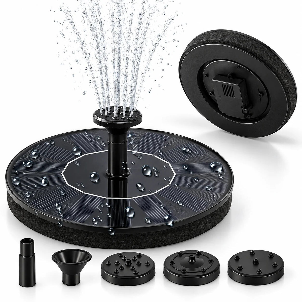 Solar Bird Bath Fountain – outdoor, sun-powered, low maintenance