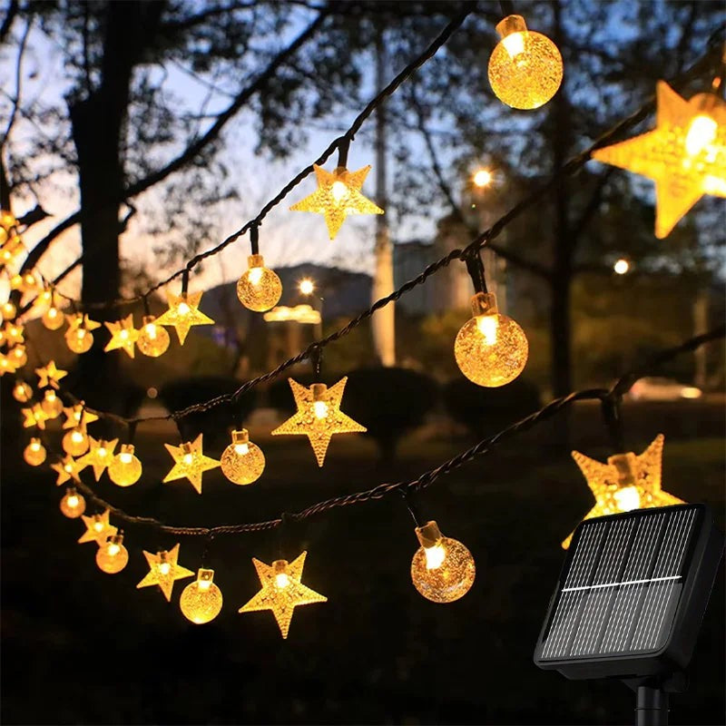 Solar Star and Globe Lights