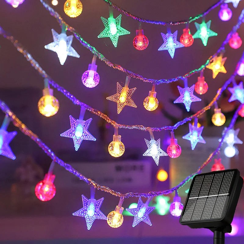 Solar Star and Globe Lights