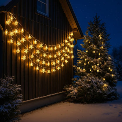 Solar Star and Globe Lights