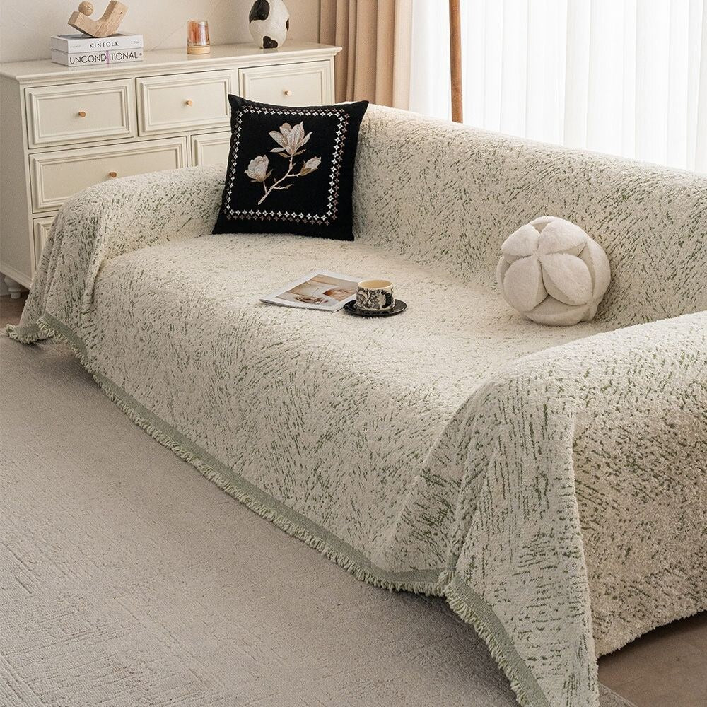 Speckled Chenille Couch Cover – protective fabric, five sizes