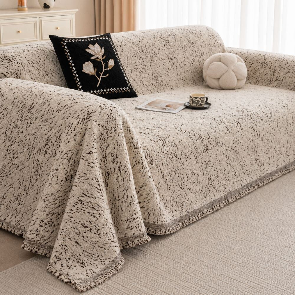 Speckled Chenille Couch Cover – protective fabric, five sizes