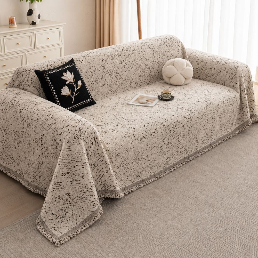 Speckled Chenille Couch Cover – protective fabric, five sizes