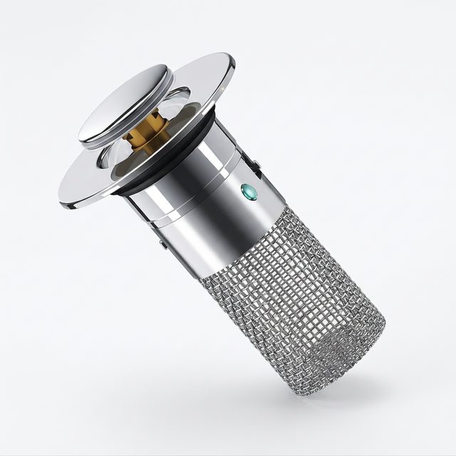 Stainless Steel Drain Filter – pop-up plug, hair catcher, odour seal