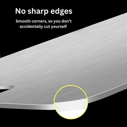 Titanium Cutting Board – medical-grade, non-porous, lightweight