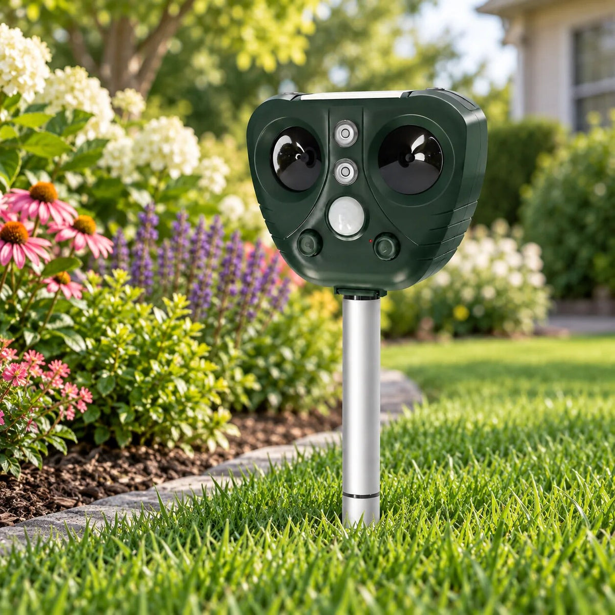 Ultrasonic Bird Repeller – solar powered, adjustable modes