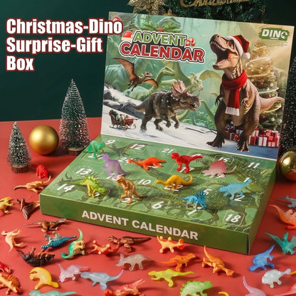 Dinosaur Advent Calendar – 24 mini dinosaur and fossil figures, some glow in the dark