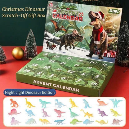 Dinosaur Advent Calendar – 24 mini dinosaur and fossil figures, some glow in the dark
