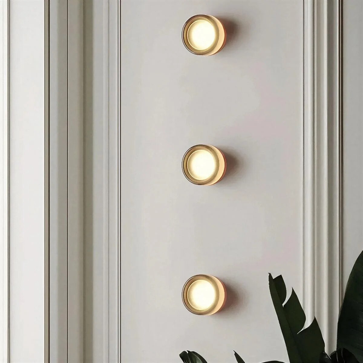 Wall Light – dimpled acrylic, integrated LED, compact design