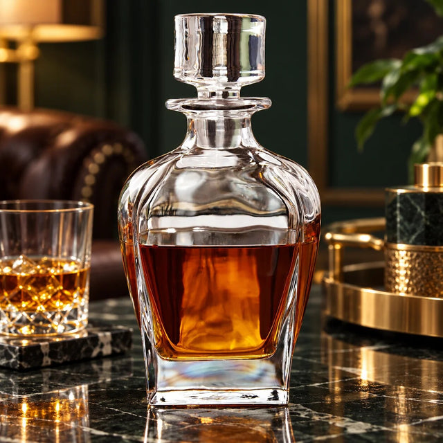 Whiskey Decanter – lead-free, includes glass stopper