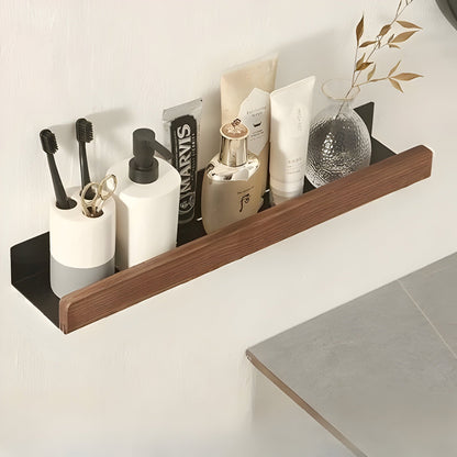 Wooden Bathroom Shelf
