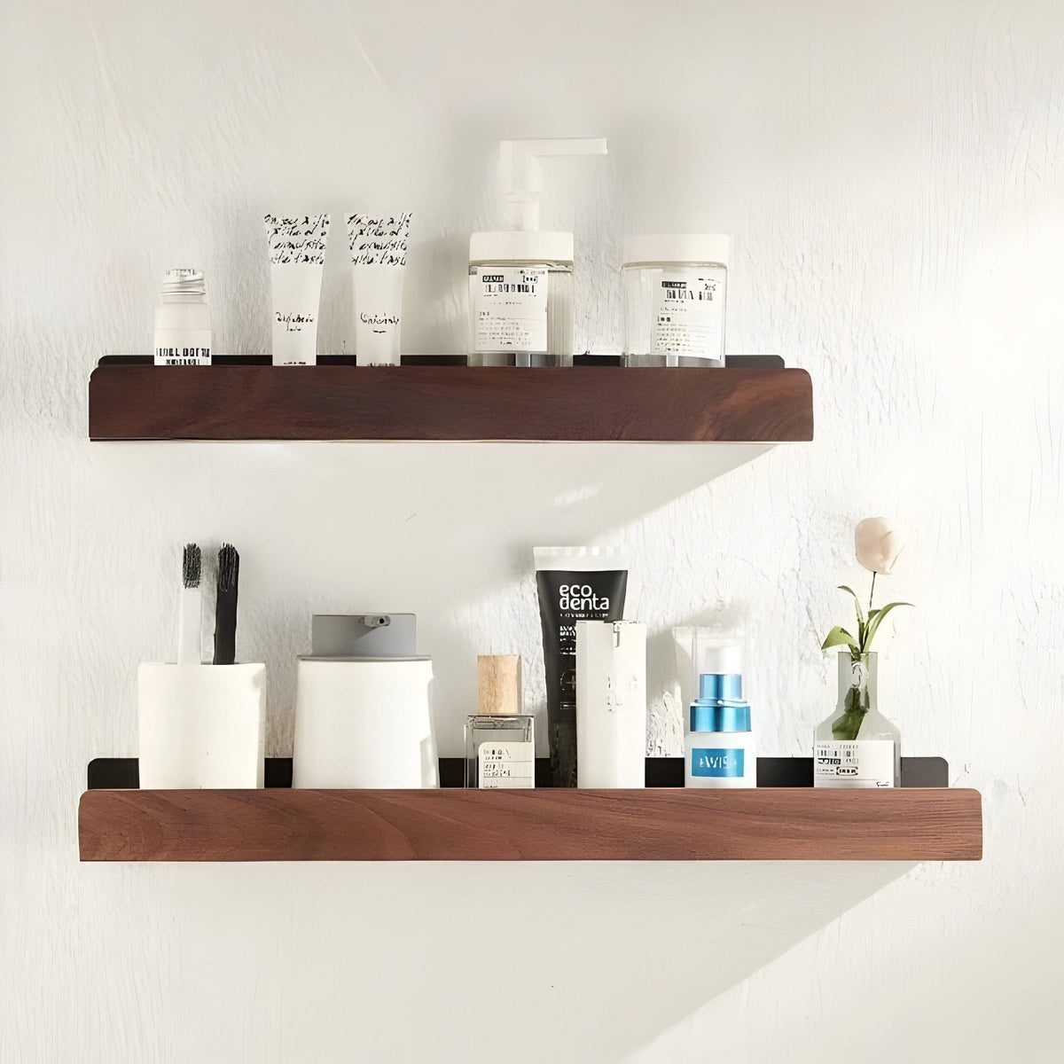 Wooden Bathroom Shelf