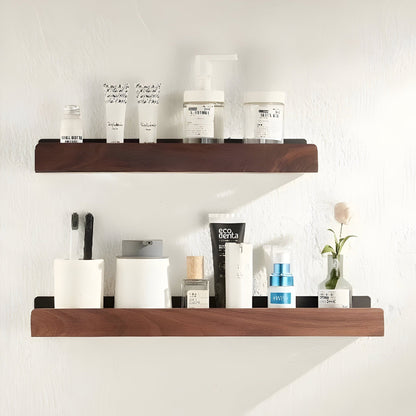 Wooden Bathroom Shelf