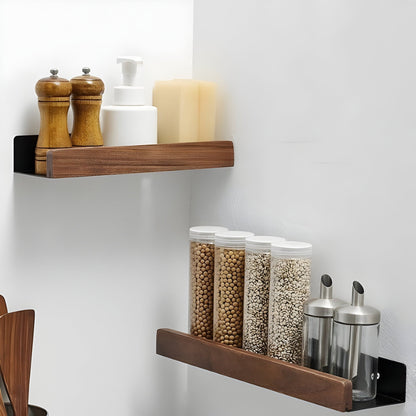 Wooden Bathroom Shelf
