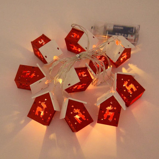 Wooden House Fairy Lights