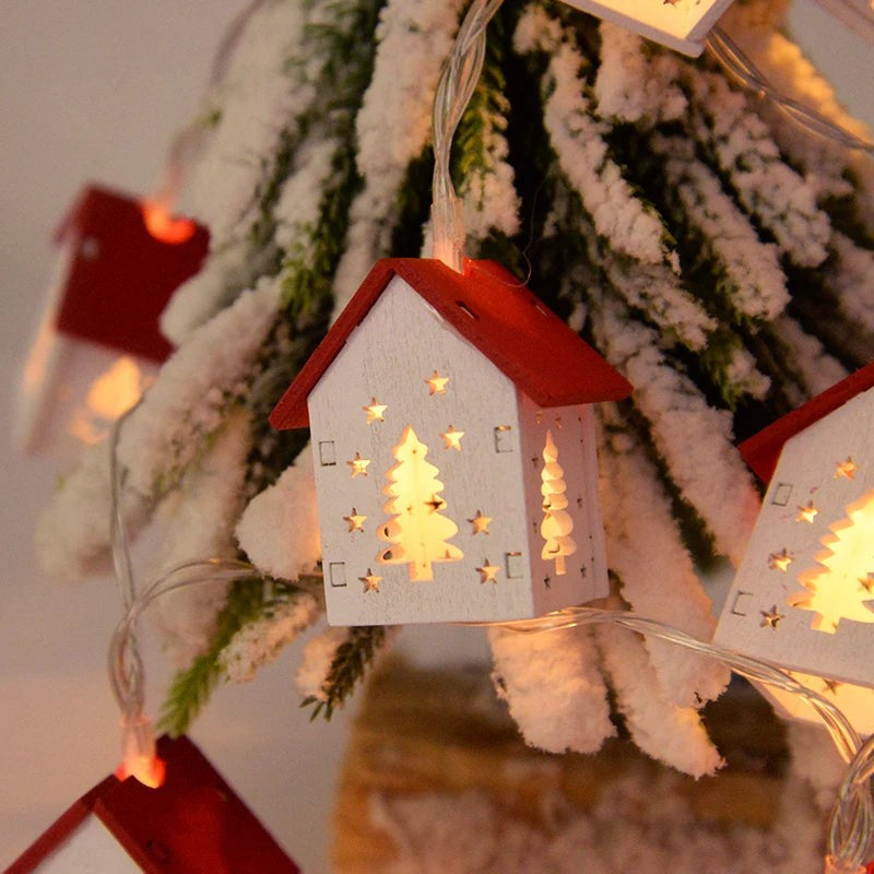 Wooden House Fairy Lights